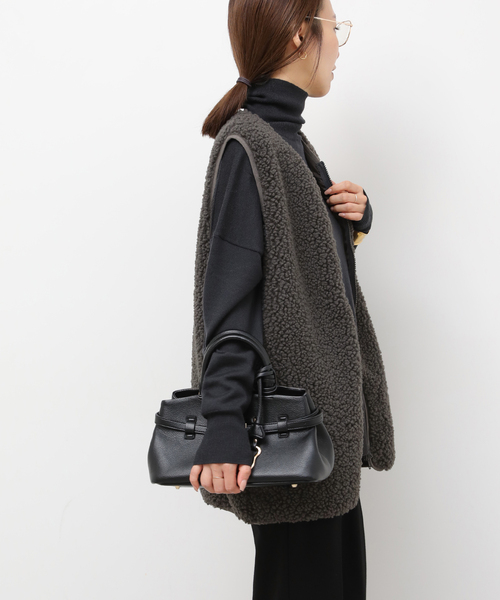 Champion（チャンピオン）の「《追加》別注【Champion/チャンピオン】ボアフリースベスト（ベスト・レディース・ネイビー/ベージュ/チャコールグレー・FREE）」の10枚目の写真