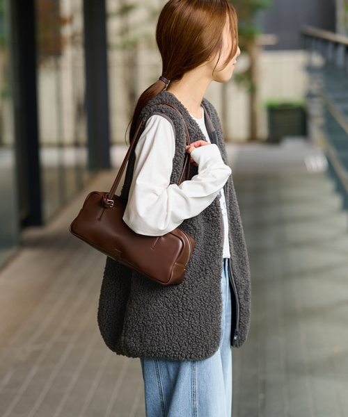 Champion（チャンピオン）の「《追加》別注【Champion/チャンピオン】ボアフリースベスト（ベスト・レディース・ネイビー/ベージュ/チャコールグレー・FREE）」の17枚目の写真