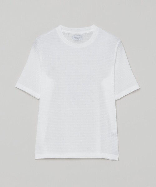 MACKINTOSH PHILOSOPHY(マッキントッシュ フィロソフィー)の「クレープタッチハーフスリーブカットソー(Tシャツ/カットソー・レディース・イエロー/オフホワイト/ブラック・38)」の2枚目の写真