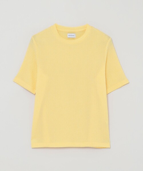 MACKINTOSH PHILOSOPHY(マッキントッシュ フィロソフィー)の「クレープタッチハーフスリーブカットソー(Tシャツ/カットソー・レディース・イエロー/オフホワイト/ブラック・38)」の1枚目の写真