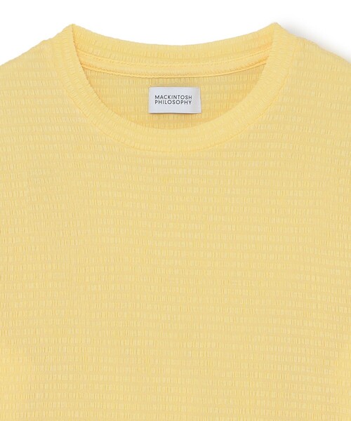 MACKINTOSH PHILOSOPHY(マッキントッシュ フィロソフィー)の「クレープタッチハーフスリーブカットソー(Tシャツ/カットソー・レディース・イエロー/オフホワイト/ブラック・38)」の9枚目の写真