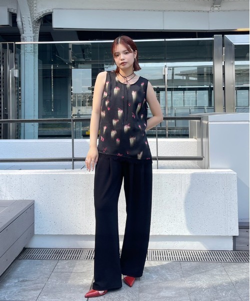 (*)様 CLARA SATIN TANK TOP アメリ CLARA SATIN TANK TOP（タンクトップ）｜Ameri（アメリ）の