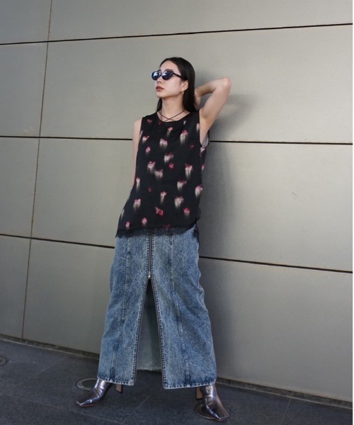 CLARA SATIN TANK TOP（タンクトップ）｜Ameri（アメリ）の