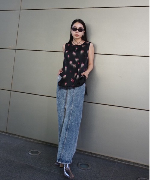 トップス AmeriVINTAGE CLARA SATIN TANK TOP CLARA SATIN TANK TOP