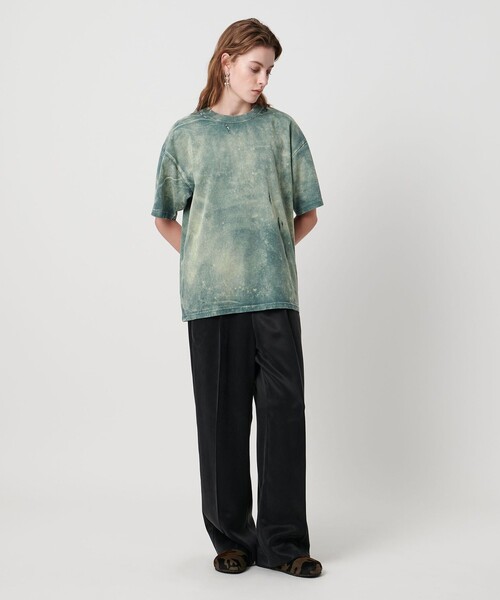 tシャツ 「ASTRAET」コットン アシッド クルーネックTシャツ レディース ASTRAET＞コットン アシッド クルーネックTシャツ