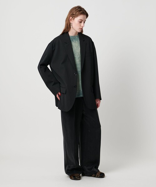 ASTRAET（アストラット）の「＜ASTRAET＞コットン アシッド/ダメージ クルーネックTシャツ（Tシャツ/カットソー・レディース・オリーブ/ブラック/レッド/コバルトブルー・FREE）」の8枚目の写真