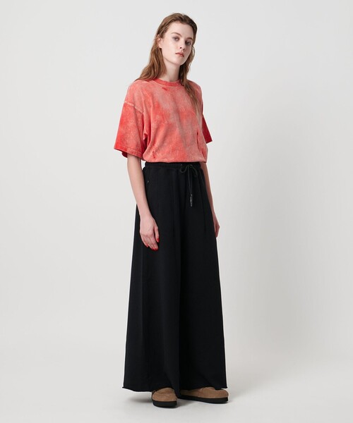ASTRAET＞コットン アシッド/ダメージ クルーネックTシャツ（T