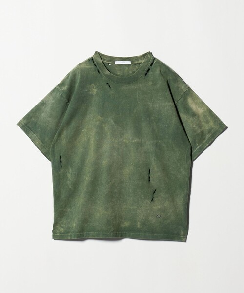 ASTRAET＞コットン アシッド/ダメージ クルーネックTシャツ（T