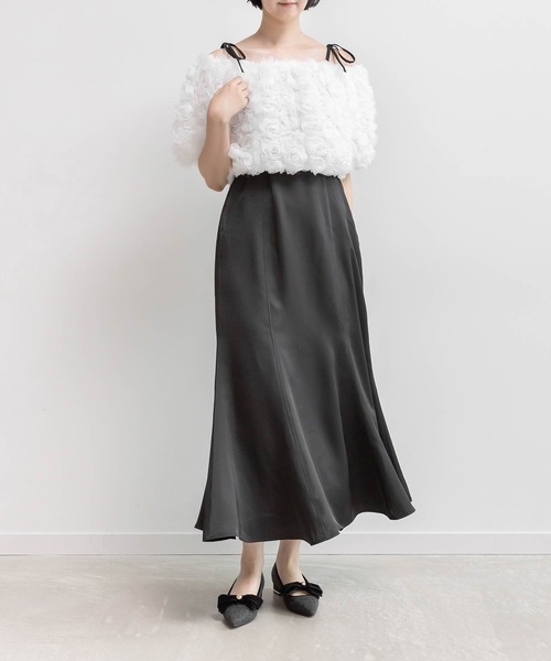 美品 HARDY NOIAアルディーノアール レースVネックカタアゼプル