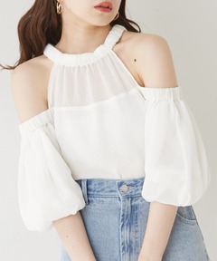 トップス Ameri PETAL RUFFLE SHIRT Ameri（アメリ）の「PETAL RUFFLE SHIRT（シャツ/ブラウス