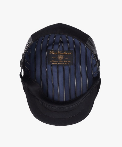 arth(アース)の「arth Cashmere Combi Hunting / アース(ハンチング/ベレー帽・メンズ・ブラック/ブラウン・58cm/60cm/62cm)」の14枚目の写真