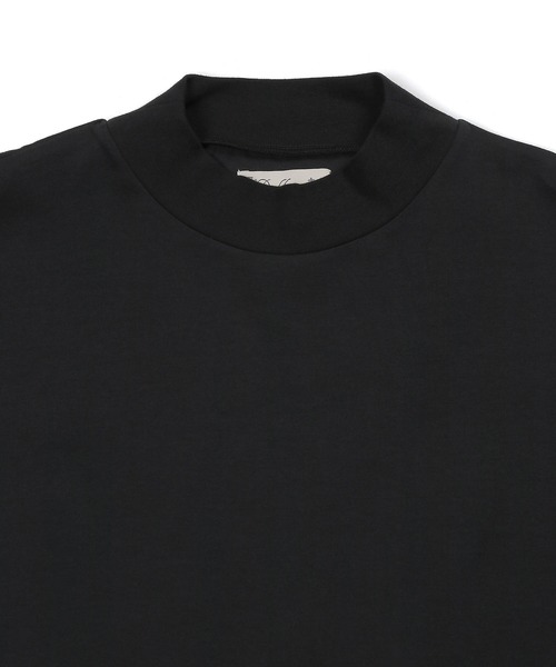 The DUFFER of ST.GEORGE（ザダファーオブセントジョージ）の「「AIR FLEX」SETUP MOCK NECK L/S TEE：機能素材 「エアフレックス」セットアップ モックネック ロンTEE（Tシャツ/カットソー・メンズ・チャコールグレー/ブラック・X-LARGE/LARGE/MEDIUM/SMALL）」の11枚目の写真
