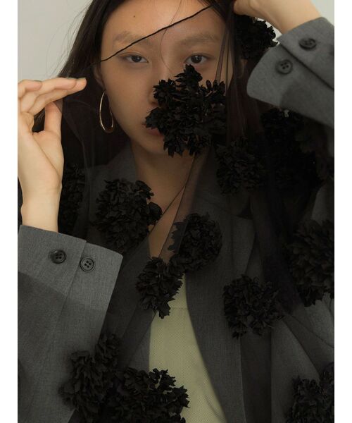 OUNNOUN（オウンノウン）の「【OUNNOUN】バックスリット2WAYジャケット（テーラードジャケット・レディース・ブラウン/グレー・FREE）」の14枚目の写真