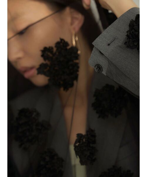 OUNNOUN（オウンノウン）の「【OUNNOUN】バックスリット2WAYジャケット（テーラードジャケット・レディース・ブラウン/グレー・FREE）」の12枚目の写真