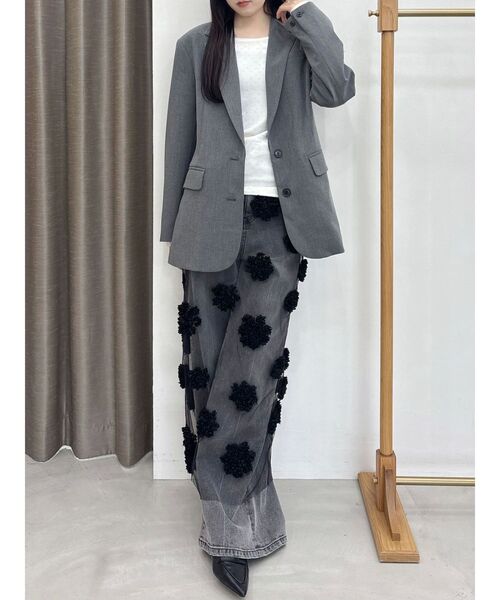 OUNNOUN（オウンノウン）の「【OUNNOUN】バックスリット2WAYジャケット（テーラードジャケット・レディース・ブラウン/グレー・FREE）」の10枚目の写真