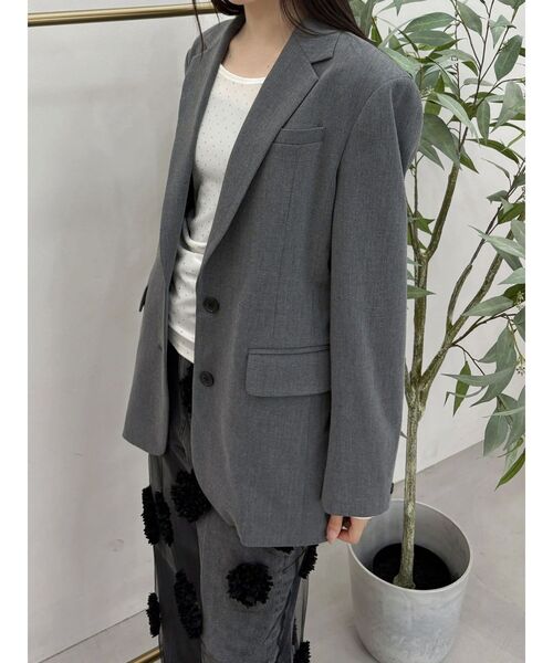 OUNNOUN（オウンノウン）の「【OUNNOUN】バックスリット2WAYジャケット（テーラードジャケット・レディース・ブラウン/グレー・FREE）」の9枚目の写真