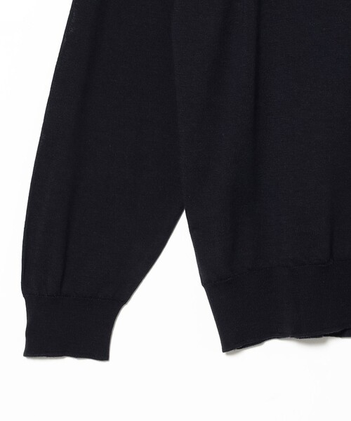 別注】JOHN SMEDLEY / ウールコットン 30ゲージ モックネックニット