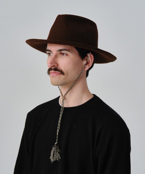 Nine Tailor（ナインテイラー）の「Nine Tailor Dusty miller Hat (N-1517)（ハット・メンズ・ブラウン/キャメル・FREE）」の10枚目の写真