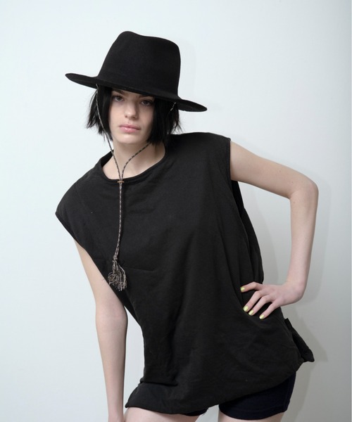 Nine Tailor（ナインテイラー）の「Nine Tailor Dusty miller Hat (N-1517)（ハット・メンズ・ブラウン/キャメル・FREE）」の4枚目の写真