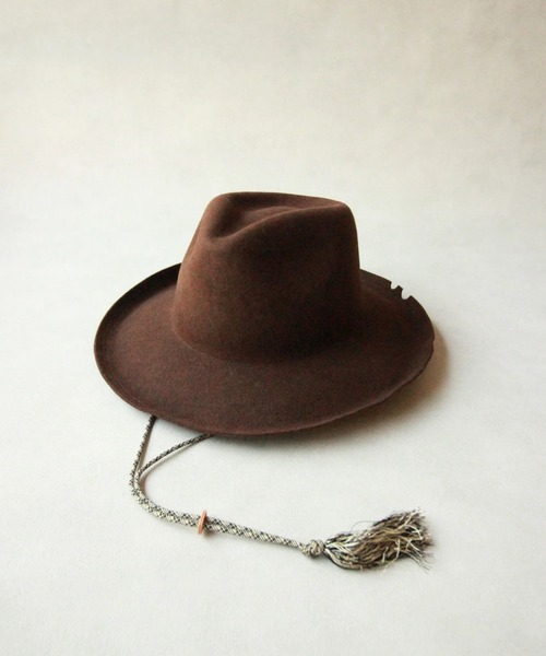 Nine Tailor（ナインテイラー）の「Nine Tailor Dusty miller Hat (N-1517)（ハット・メンズ・ブラウン/キャメル・FREE）」の6枚目の写真