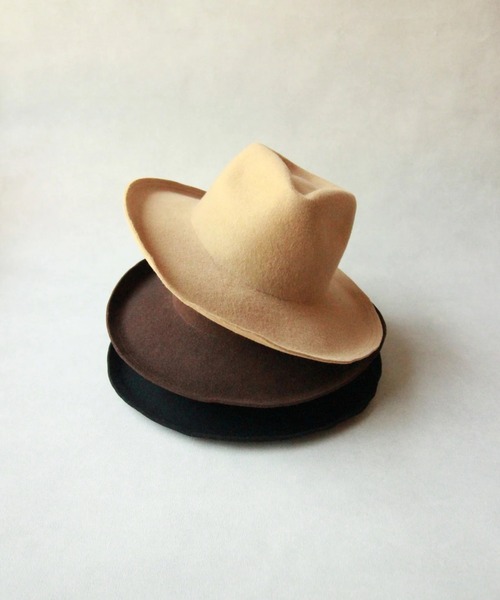 Nine Tailor（ナインテイラー）の「Nine Tailor Dusty miller Hat (N-1517)（ハット・メンズ・ブラウン/キャメル・FREE）」の3枚目の写真