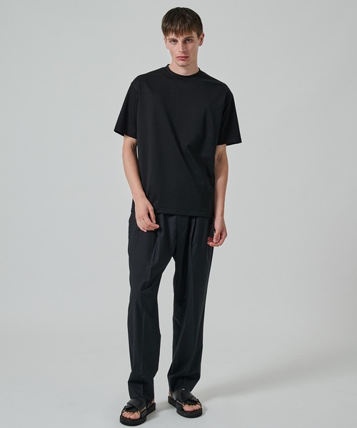 STUDIOUS（ステュディオス）の「ワイドテーパードパンツ（スラックス・メンズ・ブラック/ダークグレー/ネイビー・2/1/3）」の5枚目の写真