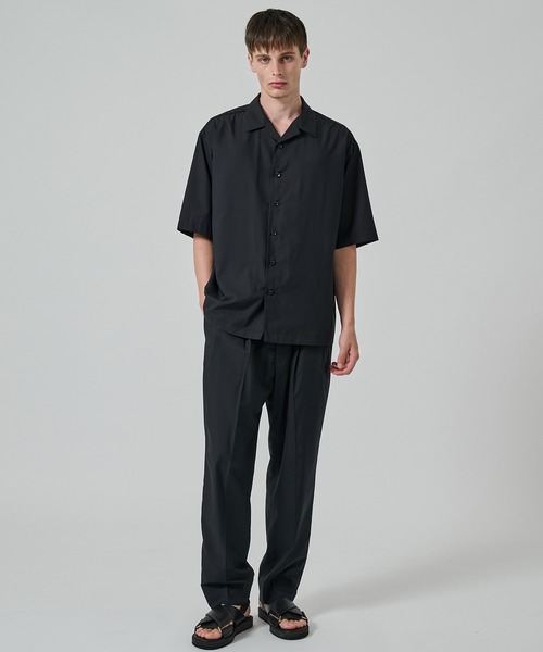 STUDIOUS（ステュディオス）の「ワイドテーパードパンツ（スラックス・メンズ・ブラック/ダークグレー/ネイビー・2/1/3）」の6枚目の写真