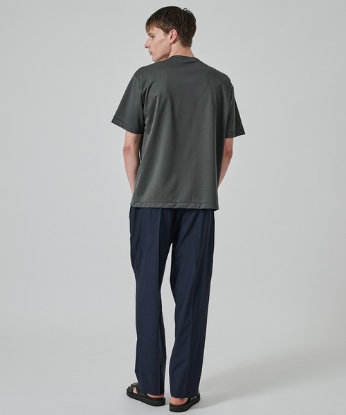 STUDIOUS（ステュディオス）の「ワイドテーパードパンツ（スラックス・メンズ・ブラック/ダークグレー/ネイビー・2/1/3）」の13枚目の写真