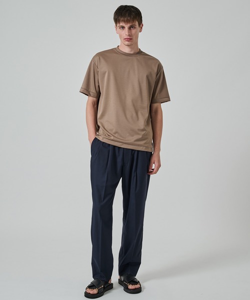 STUDIOUS（ステュディオス）の「ワイドテーパードパンツ（スラックス・メンズ・ブラック/ダークグレー/ネイビー・2/1/3）」の14枚目の写真