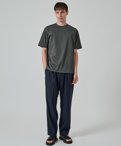 STUDIOUS（ステュディオス）の「ワイドテーパードパンツ（スラックス・メンズ・ブラック/ダークグレー/ネイビー・2/1/3）」の15枚目の写真