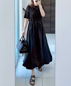 セール】【STAR☆LACE】WAIST LACE CACHECOEUR DRESS