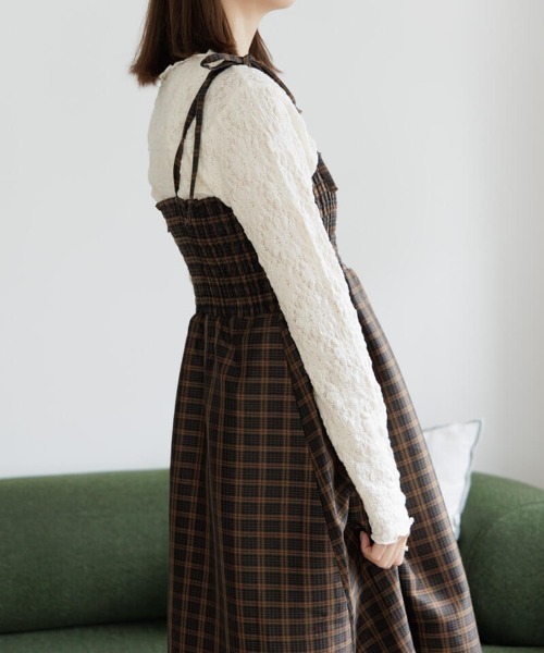 flower（フラワー）の「シャビーレーストップ（Tシャツ/カットソー・レディース・アイボリー/ブラック・FREE）」の10枚目の写真