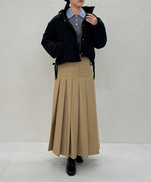31 Sons de mode（トランテアン　ソン　ドゥ　モード）の「2025秋冬新作 セミフレアプリーツスカート（スカート・レディース・グレー/キャメル・M/S）」の5枚目の写真