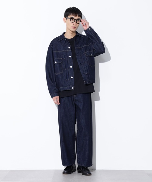 nano universe / トラッカージャケット NANO universe｜AUTHENコラボ SILKNIZED DENIM トラッカー