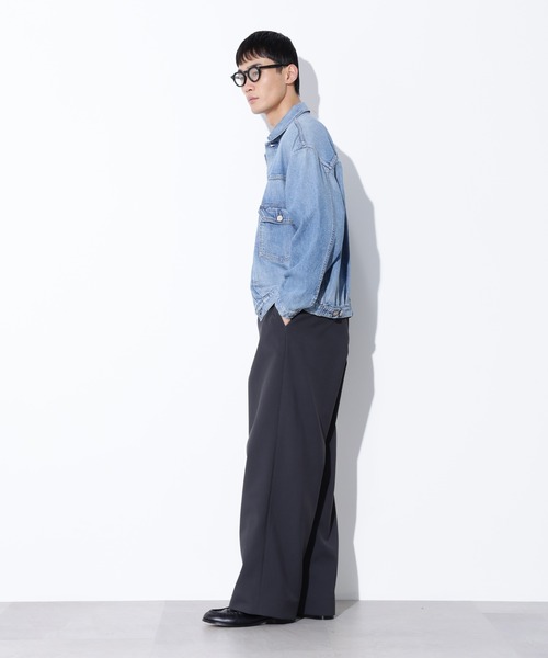 nano universe / トラッカージャケット AUTHENコラボ SILKNIZED DENIM トラッカージャケット