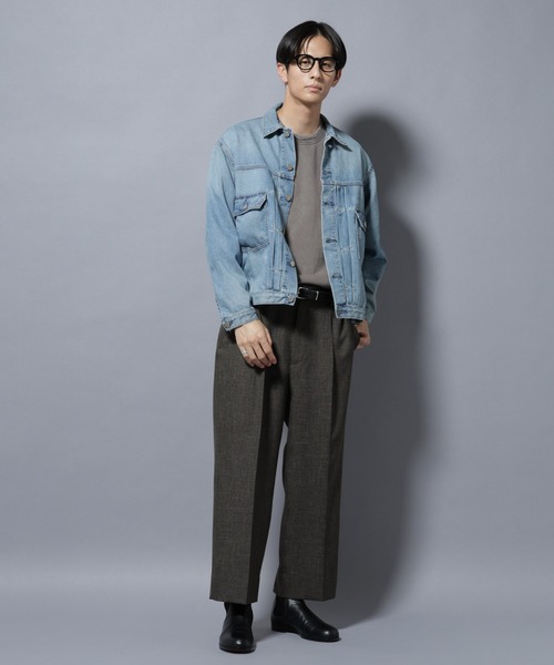 nano universe / トラッカージャケット NANO universe｜AUTHENコラボ SILKNIZED DENIM トラッカー
