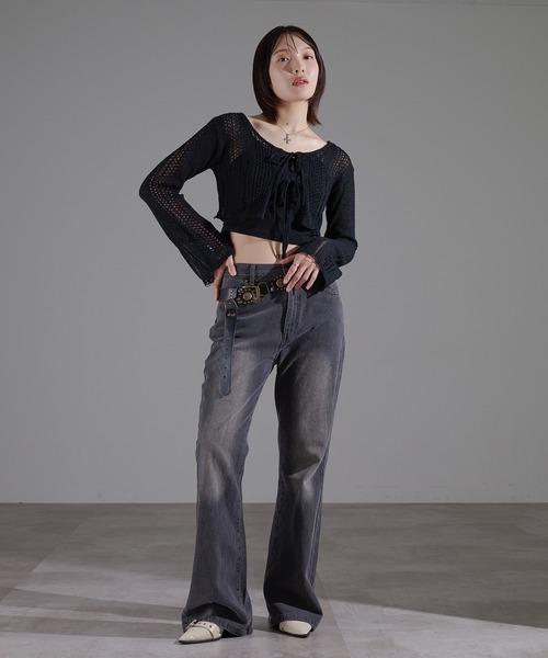 apres jour mignon(アプレジュールミニョン)の「透かし編みボレロ【ZOZOTOWN限定アイテム】(Tシャツ/カットソー・レディース・ブラウン系その他/アイボリー/ブラック・X-LARGE/フリー)」の22枚目の写真