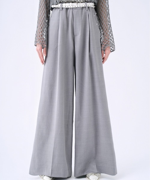 Studs pocket buggy flare pants スタッズポケットフレアパンツ