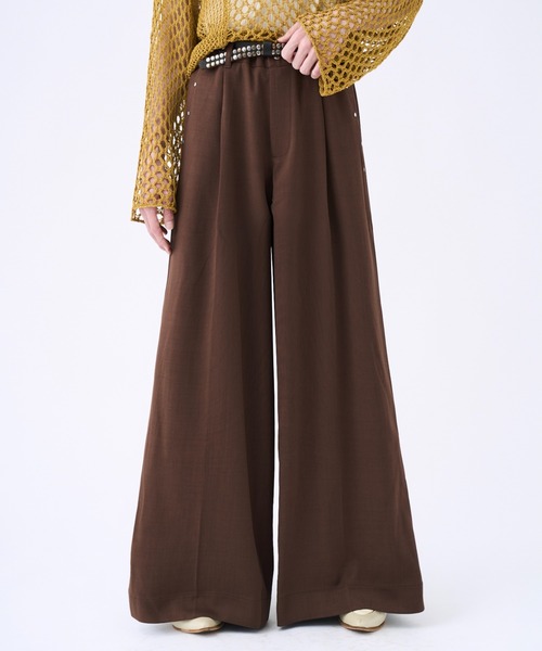 Studs pocket buggy flare pants スタッズポケットフレアパンツ