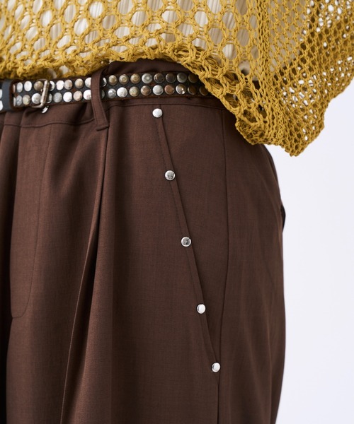Studs pocket buggy flare pants スタッズポケットフレアパンツ Studs pocket buggy flare pants スタッズポケットフレアパンツ