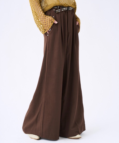 パンツ Studs front pocket buggy trousers seyto（セイト）の「Studs pocket buggy flare pants スタッズ