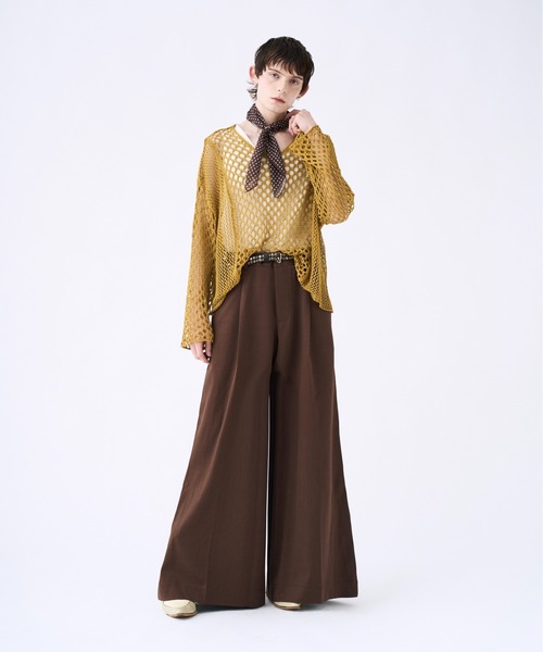 Studs pocket buggy flare pants スタッズポケットフレアパンツ