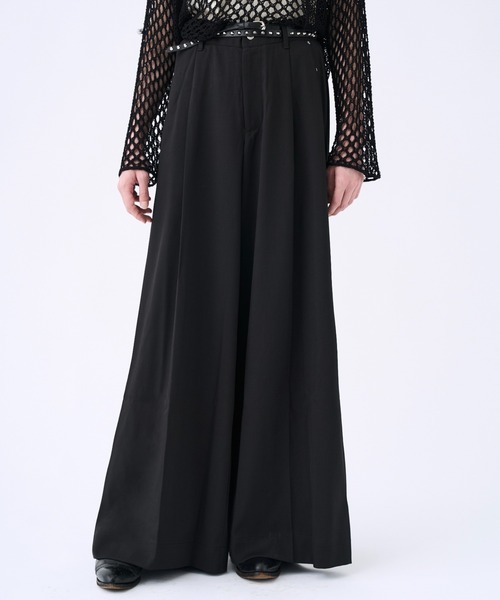 Studs pocket buggy flare pants スタッズポケットフレアパンツ