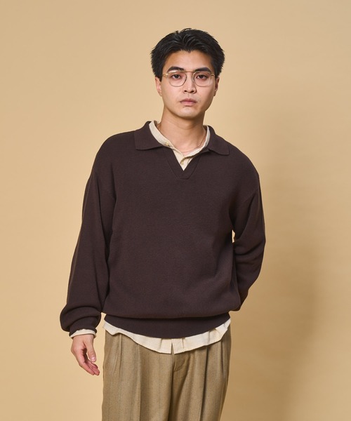 Schott B.S S/S SKIPPER KNIT/スキッパーニット B.S S/S SKIPPER KNIT