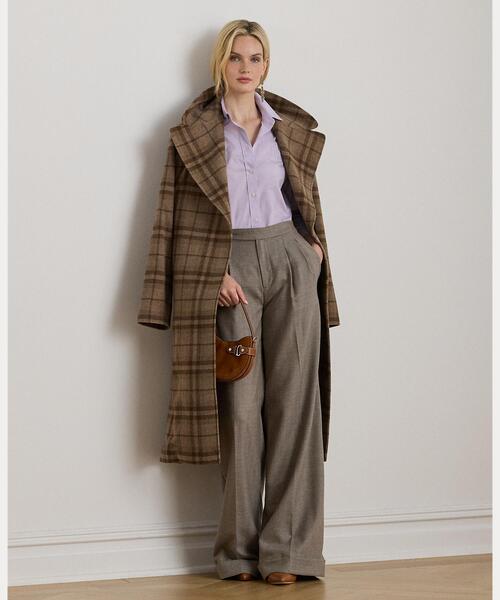 LAUREN RALPH LAUREN（ローレン ラルフ ローレン）の「リラックス フィット コットン シャツ（シャツ/ブラウス・レディース・パープル系3・XXS/XS/M/S）」の5枚目の写真