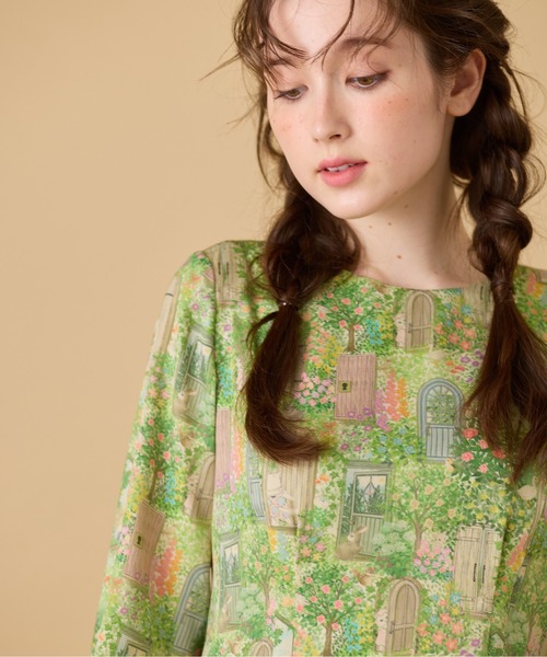 Jolly Poupee(ジョリープッペ)の「【22fabric】シークレットガーデン/ ワンピース(ワンピース・レディース・ベージュ/ネイビー・42/46)」の8枚目の写真