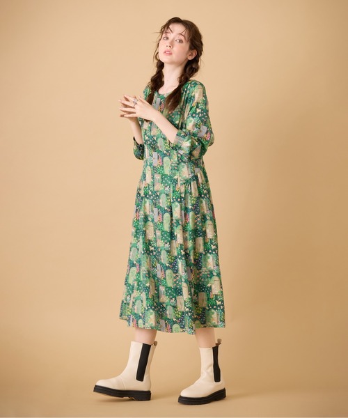Jolly Poupee(ジョリープッペ)の「【22fabric】シークレットガーデン/ ワンピース(ワンピース・レディース・ベージュ/ネイビー・42/46)」の15枚目の写真