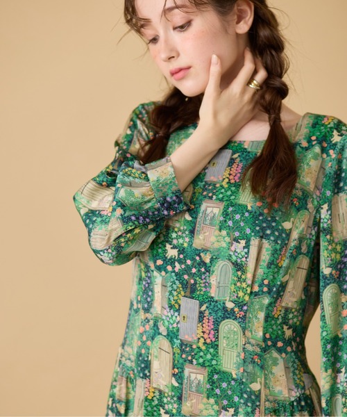 Jolly Poupee(ジョリープッペ)の「【22fabric】シークレットガーデン/ ワンピース(ワンピース・レディース・ベージュ/ネイビー・42/46)」の20枚目の写真
