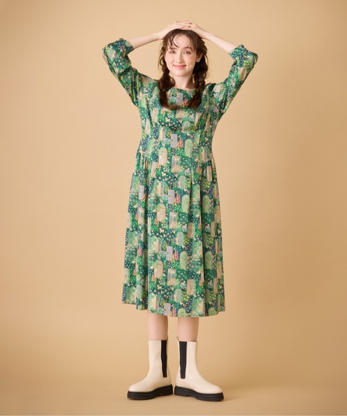 Jolly Poupee(ジョリープッペ)の「【22fabric】シークレットガーデン/ ワンピース(ワンピース・レディース・ベージュ/ネイビー・42/46)」の14枚目の写真