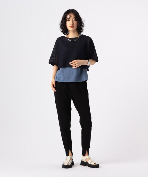 COMME CA（コムサ）の「【ツインニット】ラミーポリエステル ツインニットソー（アンサンブル・レディース・ネイビー/ライトグレー・9号）」の7枚目の写真